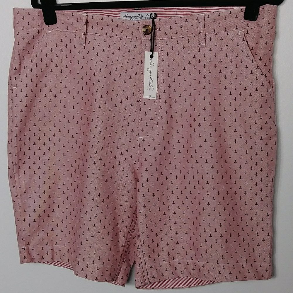 Sovereign Code Men’s Red Anchor Oxford Shorts